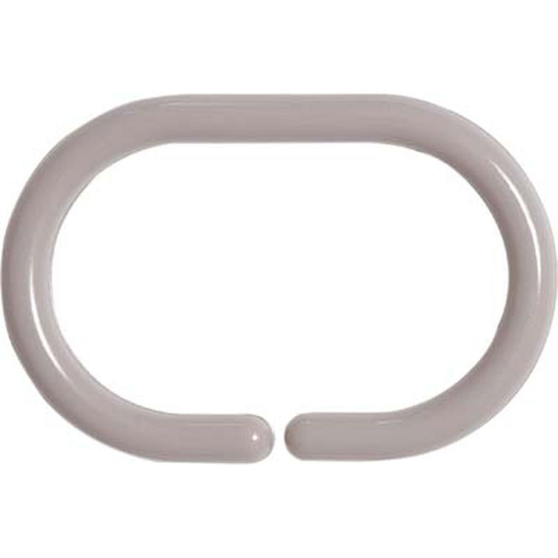 Κρίκοι Κουρτίνας Μπάνιου 12τμχ T-D Taupe 2200165