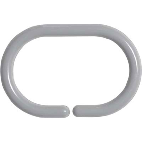 Κρίκοι Κουρτίνας Μπάνιου 12τμχ T-D Pearl Grey 2200182