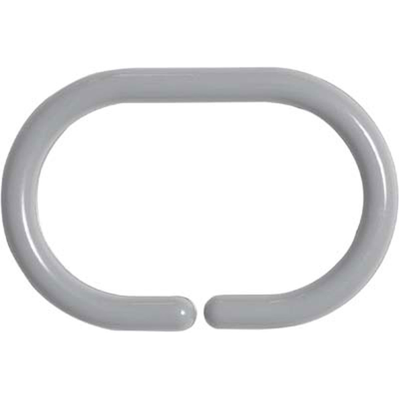 Κρίκοι Κουρτίνας Μπάνιου 12τμχ T-D Pearl Grey 2200182