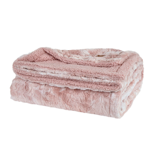 Κουβέρτα Fleece Υπέρδιπλη Με Γουνάκι (220x240) Nima Cloud