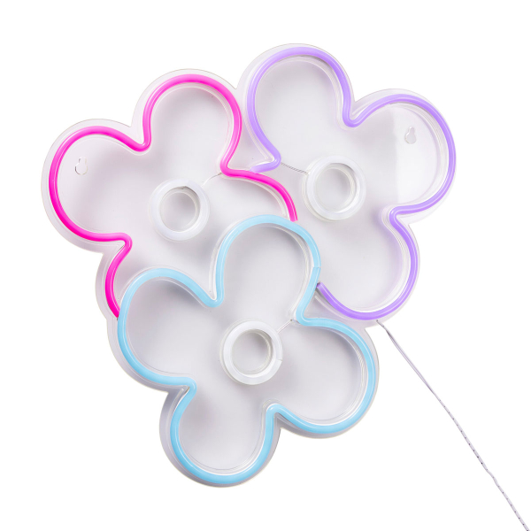 Διακοσμητικό Τοίχου Με Neon (32x33) K-M Flowers NE1100200