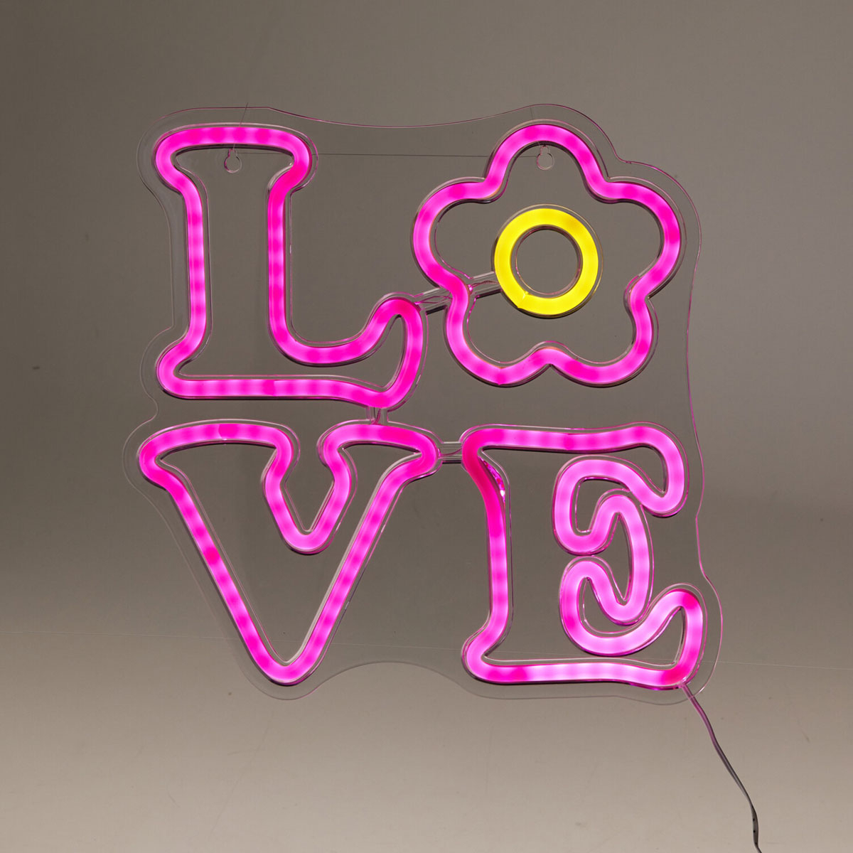 Διακοσμητικό Τοίχου Με Neon (26.5x39) K-M Love NE1100220