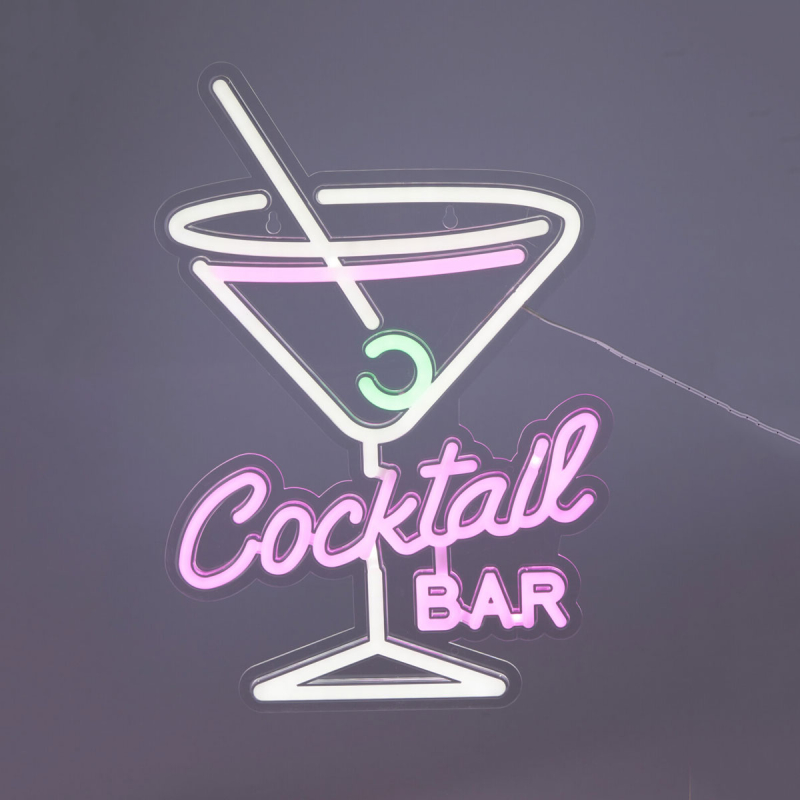 Διακοσμητικό Τοίχου Με Neon (32x38) K-M Coctail Bar NE1100230