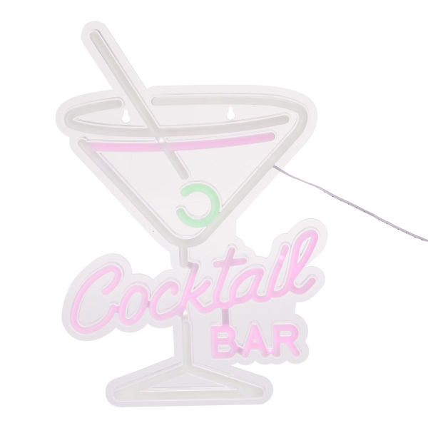 Διακοσμητικό Τοίχου Με Neon (32x38) K-M Coctail Bar NE1100230