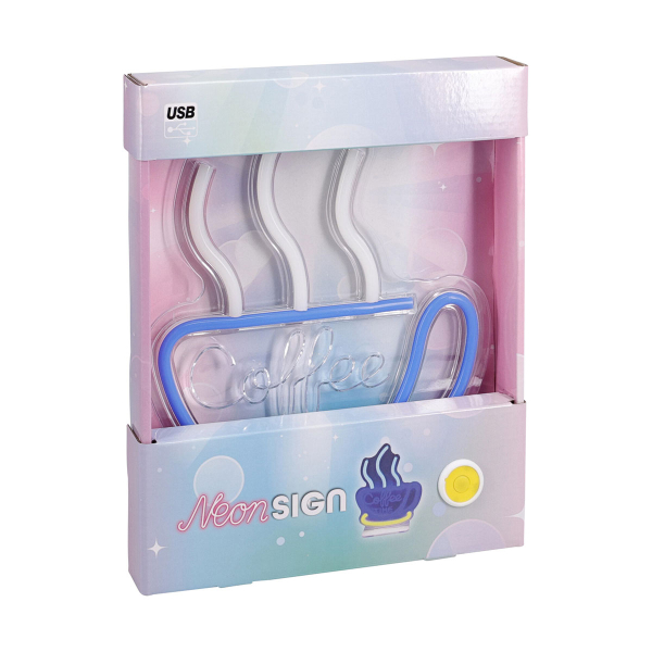 Διακοσμητικό Τοίχου Με Neon (21x27) K-M Coffee NE1100260