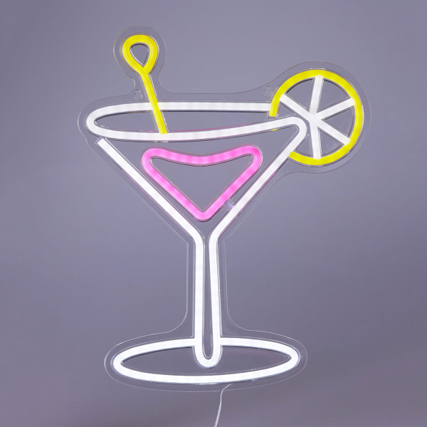 Διακοσμητικό Τοίχου Με Neon (32x38) K-M Coctail NE1100230