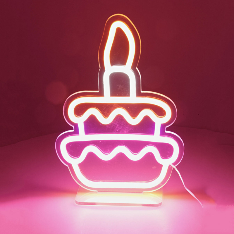 Διακοσμητικό Τοίχου Με Neon (21x27) K-M Cake NE1100260