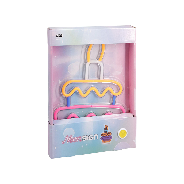 Διακοσμητικό Τοίχου Με Neon (21x27) K-M Cake NE1100260