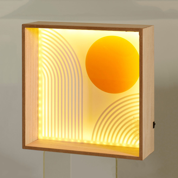 Διακοσμητικό Τοίχου Με Led (30x10x30) K-M Sun DD1001270