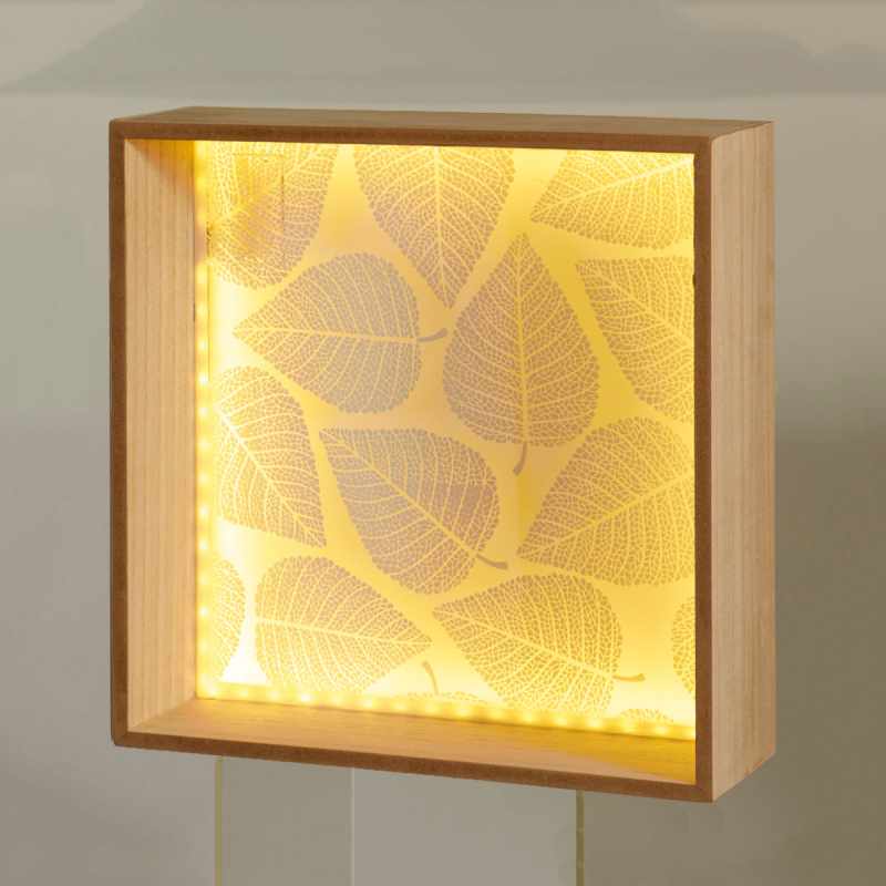 Διακοσμητικό Τοίχου Με Led (30x10x30) K-M Leaves DD1001270