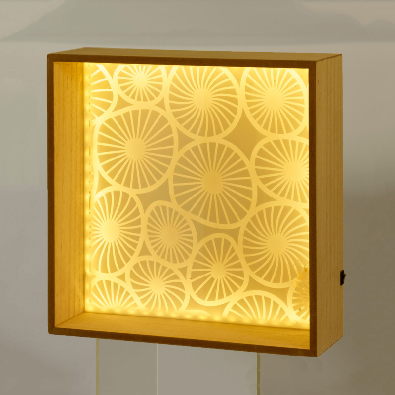 Διακοσμητικό Τοίχου Με Led (30x10x30) K-M Flowers DD1001270