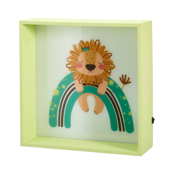 Διακοσμητικό Τοίχου Με Led (30x10x30) K-M Lion DD1200020