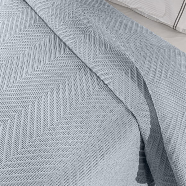 Κουβερλί Υπέρδιπλο (220x240) + Διακοσμητική Μαξιλαροθήκη Guy Laroche Hamptons Blue