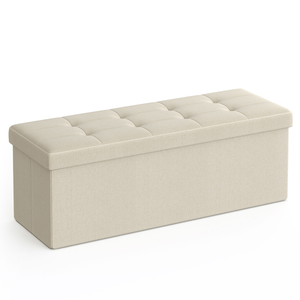 Ταμπουρέ Με Αποθηκευτικό Χώρο (110x38x38) Songmics LSF77BEV2