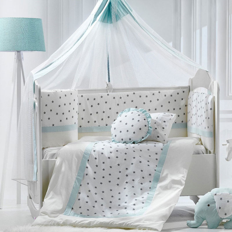 Σετ Κούνιας 9τμχ Abo Elephant  Mint