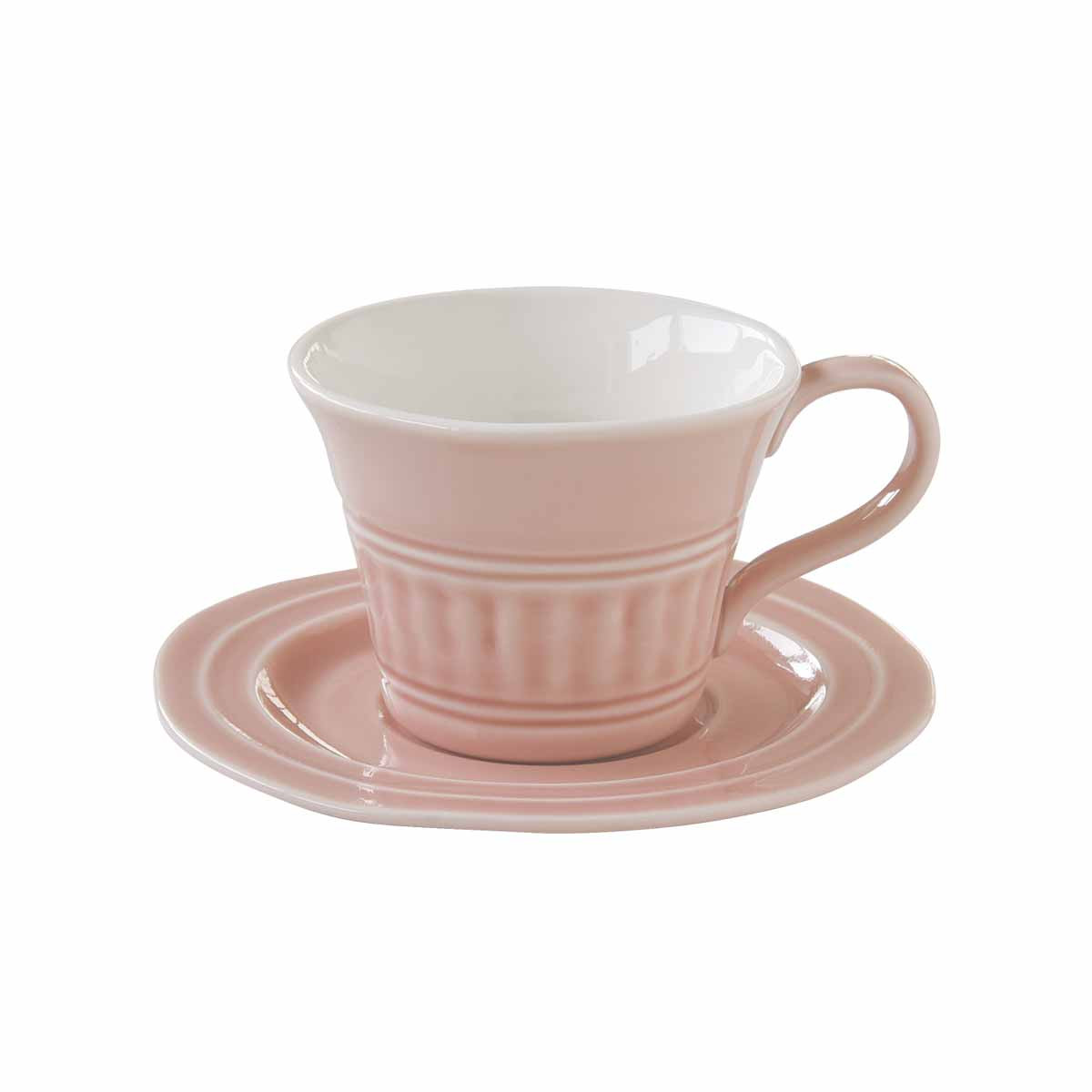 Φλυτζάνι Καφέ + Πιατάκι Marva Abitare L.Pink 1867ΑΒLΡ 117131