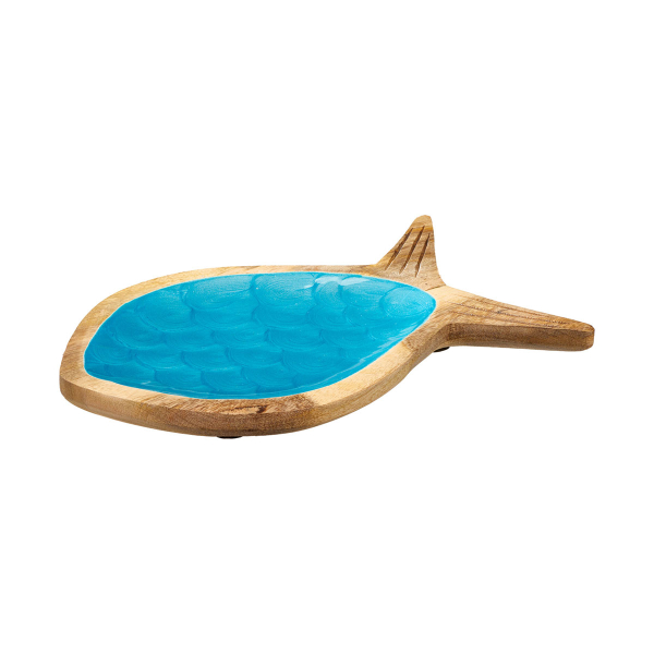 Πιατέλα Διακόσμησης (30x17.5) K-M Fish Blue A55600400