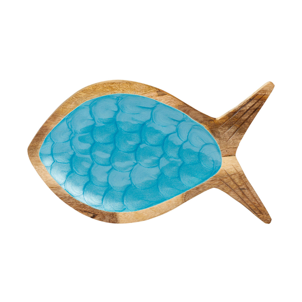 Πιατέλα Διακόσμησης (30x17.5) K-M Fish Blue A55600400
