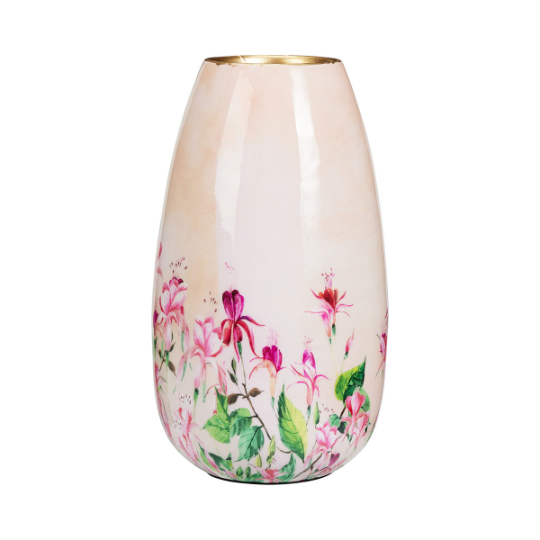 Διακοσμητικό Βάζο (Φ14.5x25) K-M Pink Flower A67825300