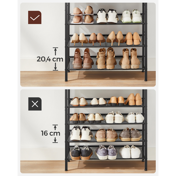 Κονσόλα Εισόδου - Παπουτσοθήκη 16 Θέσεων (75x30x93) Vasagle LBS038KD02