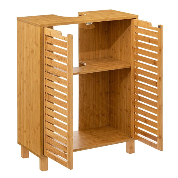 Ντουλάπι Νιπτήρα Μπάνιου (60x28x80) F-V Sicela Bamboo 160817