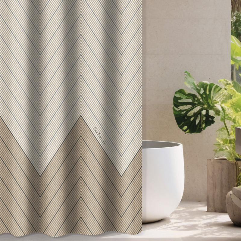 Κουρτίνα Μπάνιου (240x185) Με Τρουκς Guy Laroche Canyon Natural