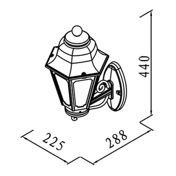 Απλίκα - Φανάρι Εξωτερικού Χώρου Heronia Phillipa 42-0082 White
