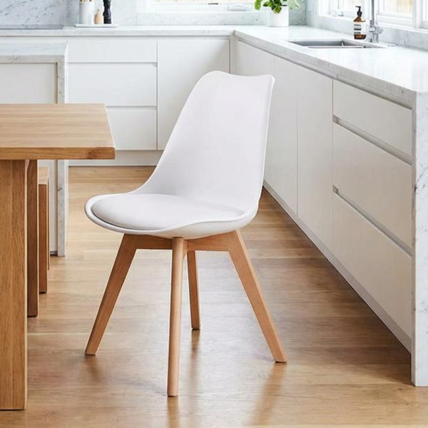 Καρέκλα Τραπεζαρίας (44x51x77) Spitishop Essential White