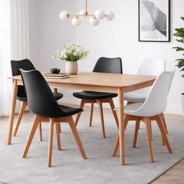 Καρέκλα Τραπεζαρίας (44x51x77) Spitishop Essential White