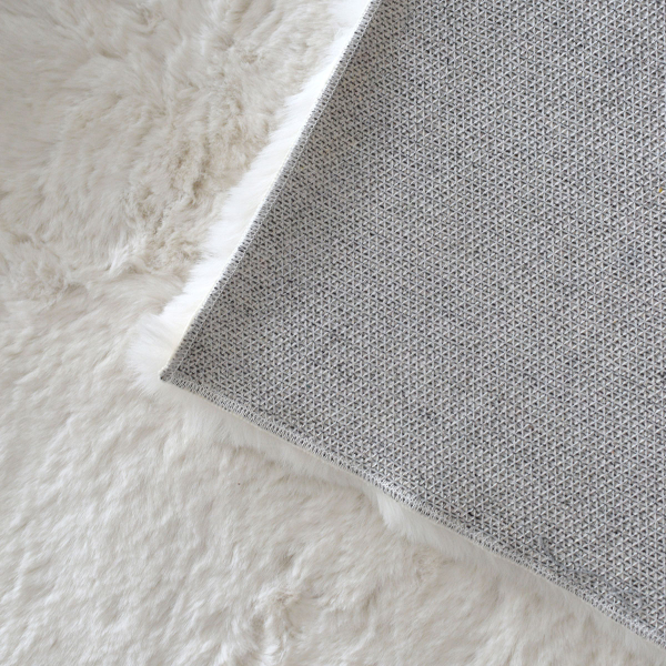 Χαλιά Κρεβατοκάμαρας Γούνινα (Σετ 3τμχ) Ravelia Fluffy Cream