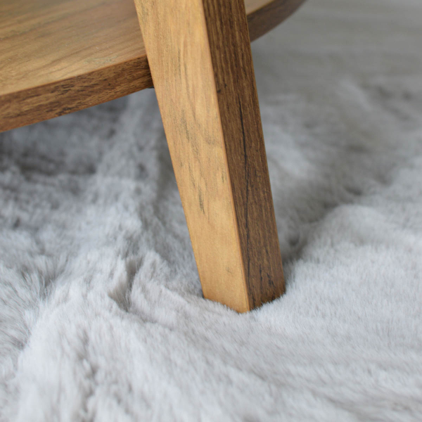 Xαλί Διαδρόμου Γούνινο (80x200) Ravelia Fluffy Light Grey