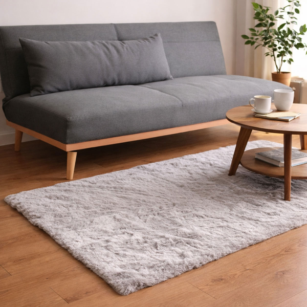 Χαλί Γούνινο (160x230) Ravelia Fluffy Light Grey