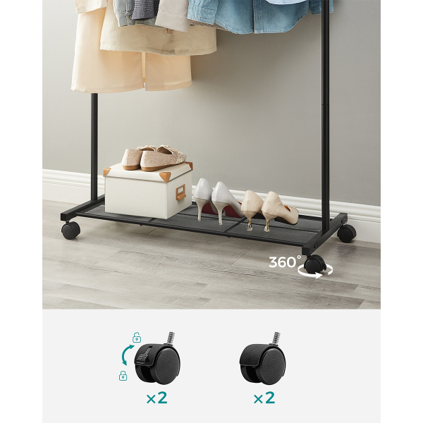 Κρεμάστρα Δαπέδου 158εκ. Τροχήλατη Songmics HSR025BZ01