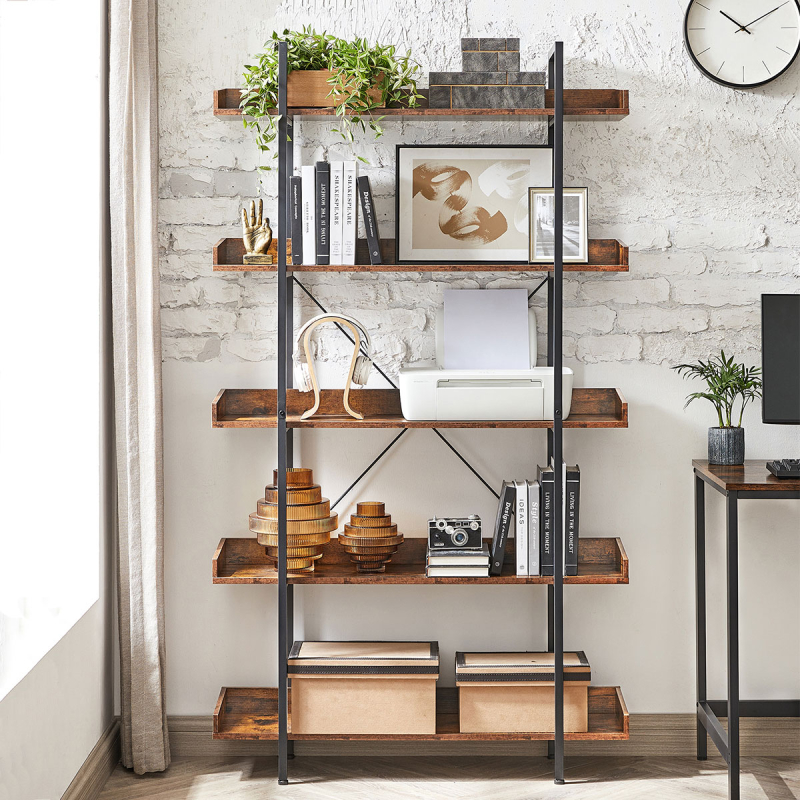 Ραφιέρα Δαπέδου 5 Θέσεων (100x28x178) Vasagle LLS110KD01