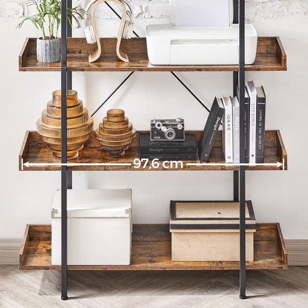 Ραφιέρα Δαπέδου 5 Θέσεων (100x28x178) Vasagle LLS110KD01