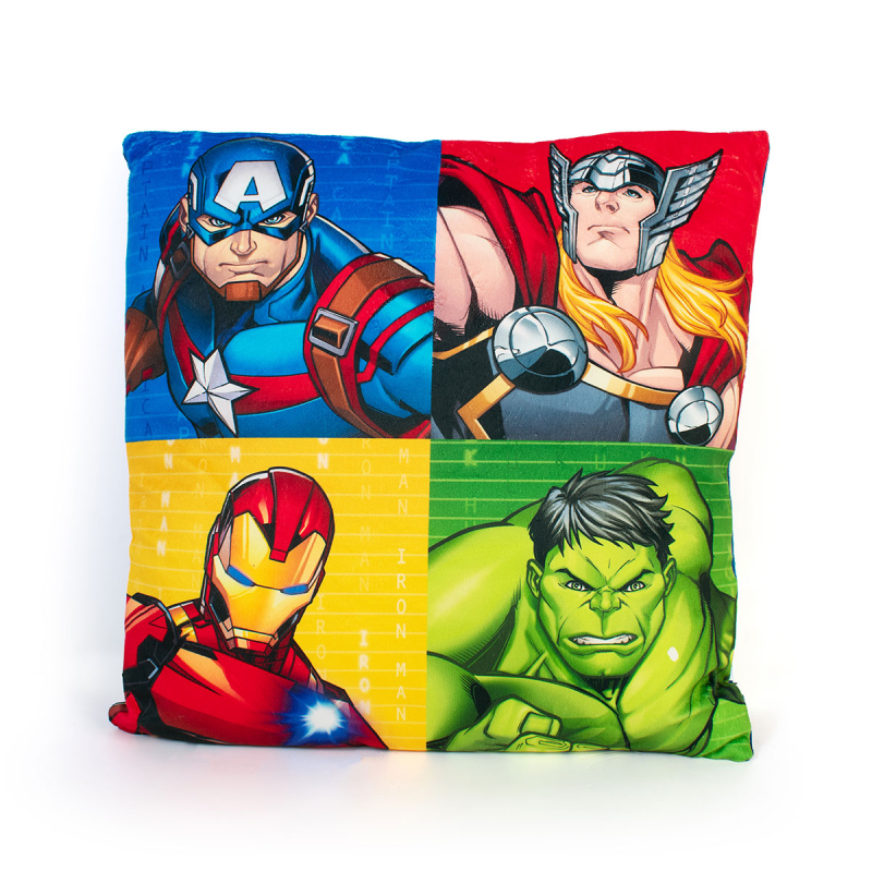 Διακοσμητικό Μαξιλάρι Βελουτέ 2 Όψεων (38x38) Dimcol Avengers 53