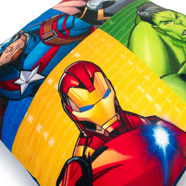 Διακοσμητικό Μαξιλάρι Βελουτέ 2 Όψεων (38x38) Dimcol Avengers 53