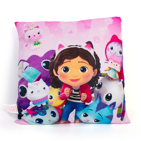 Διακοσμητικό Μαξιλάρι Βελουτέ 2 Όψεων (38x38) Dimcol Gabby's Dollhouse 03