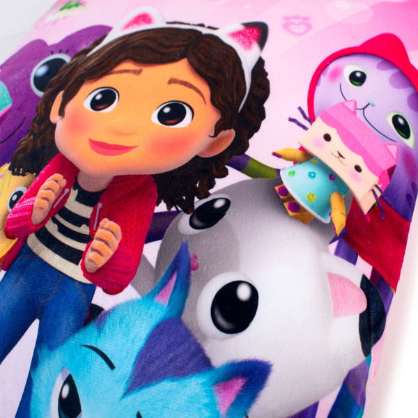 Διακοσμητικό Μαξιλάρι Βελουτέ 2 Όψεων (38x38) Dimcol Gabby's Dollhouse 03