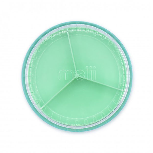 Περιστρεφόμενο Φαγητοδοχείο Με Χωρίσματα & Καπάκι Melii Blue MEL18760