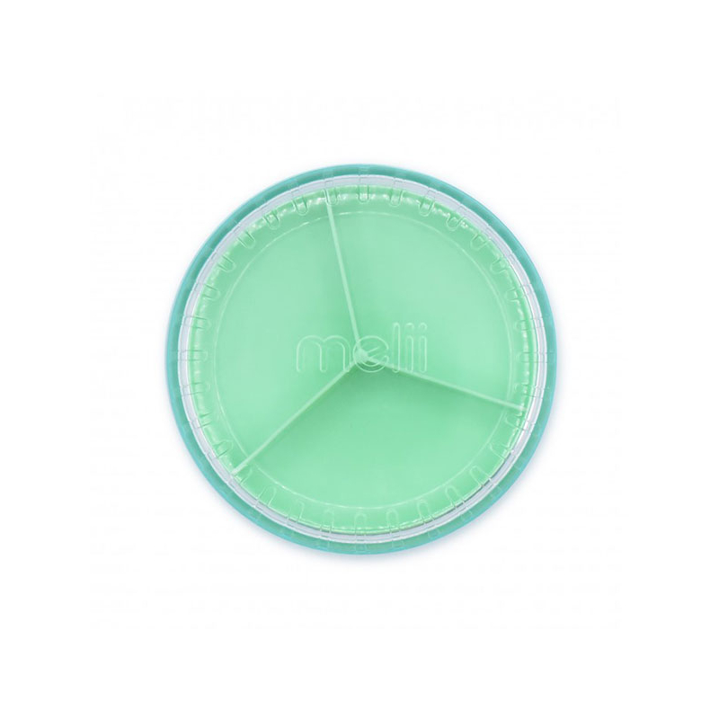 Περιστρεφόμενο Φαγητοδοχείο Με Χωρίσματα & Καπάκι Melii Blue MEL18760