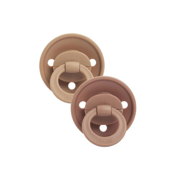 Πιπίλες Καουτσούκ Φυσιολογικές 3Μ+ (Σετ 2τμχ) Elodie Soft Terracotta 30102104157NA