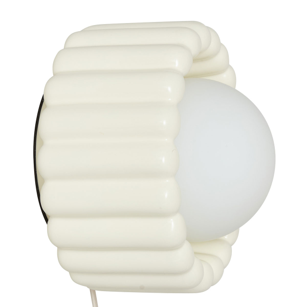 Απλίκα Τοίχου Με Φις Πρίζας A-S Lotta Cream 210395A