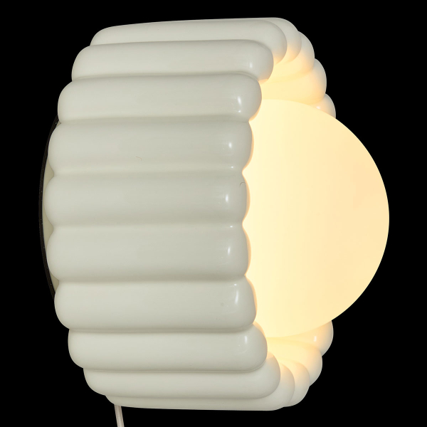 Απλίκα Τοίχου Με Φις Πρίζας A-S Lotta Cream 210395A