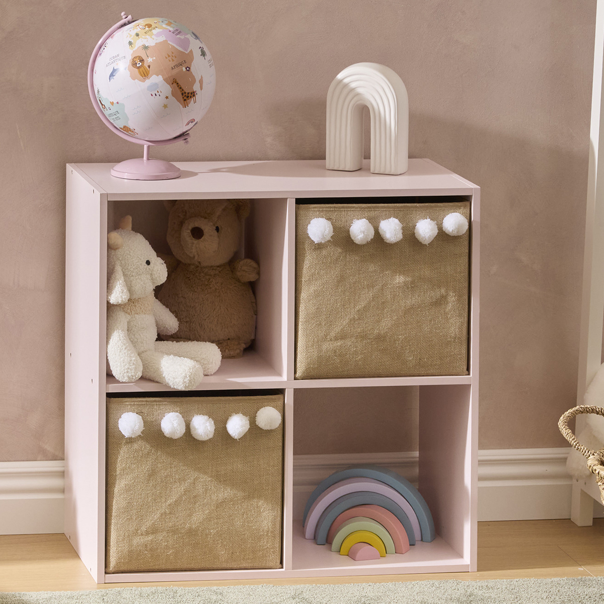 Παιδική Βιβλιοθήκη (63.6x30x63.6) A-S Mix'n Modul Pink 214404A