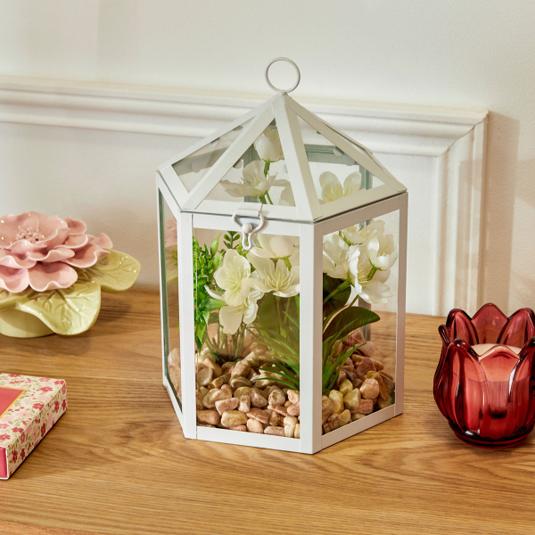 Τεχνητό Φυτό Σε Γυάλα (16.5x14x23) A-S Fleur De Rose 214020