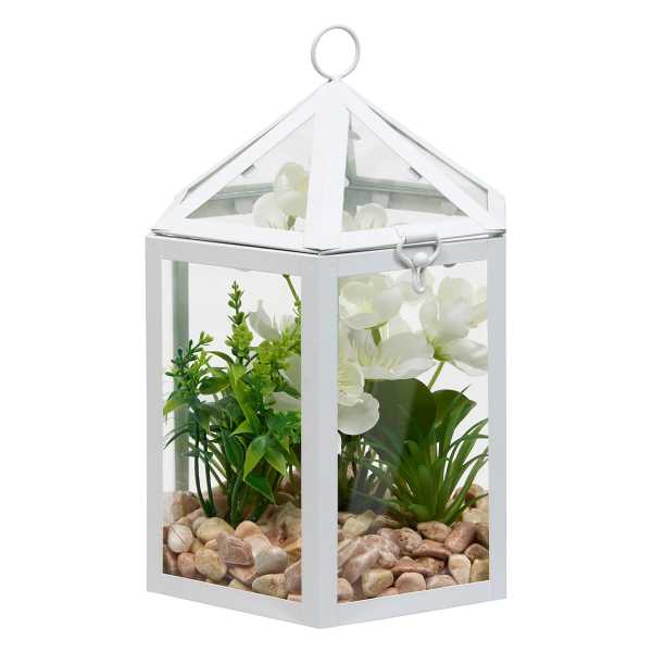 Τεχνητό Φυτό Σε Γυάλα (16.5x14x23) A-S Fleur De Rose 214020