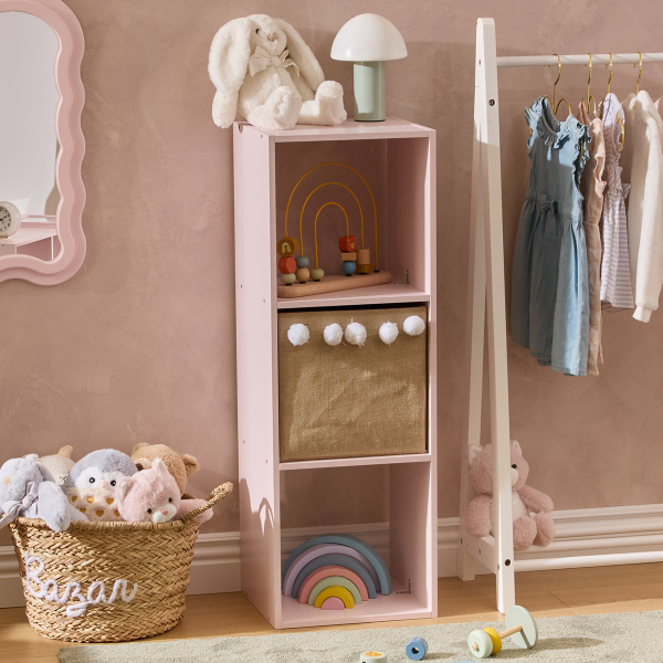 Παιδική Βιβλιοθήκη Δαπέδου (32.4x30x94.8) A-S Mix'n Modul Pink 214455A