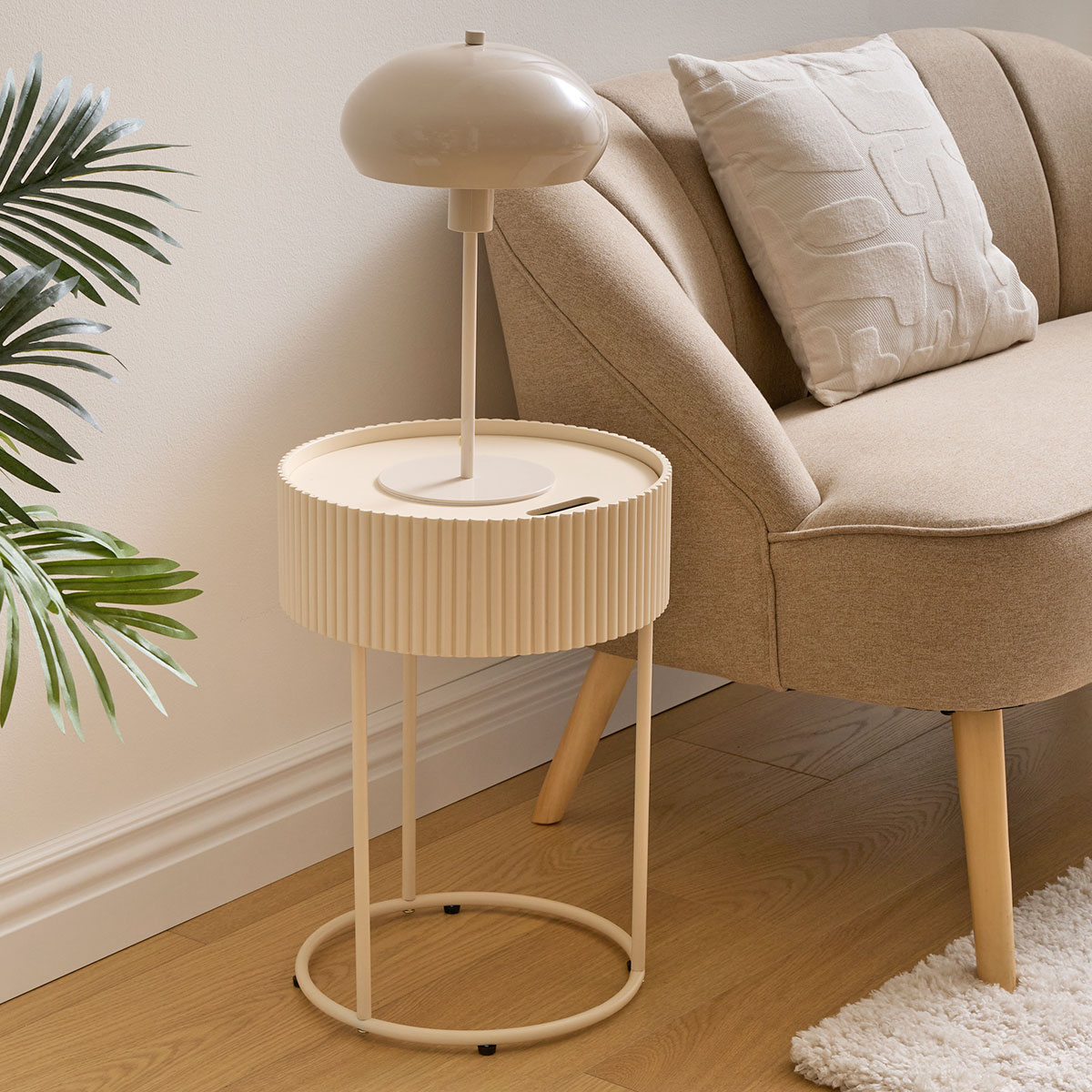 Βοηθητικό Τραπεζάκι Με Αποθηκευτικό Χώρο (Φ33x48) A-S Juna 213062A