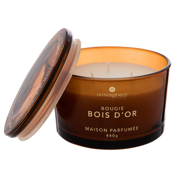 Κερί Αρωματικό 440gr (Φ13x9) A-S Glowy Woody 214889C